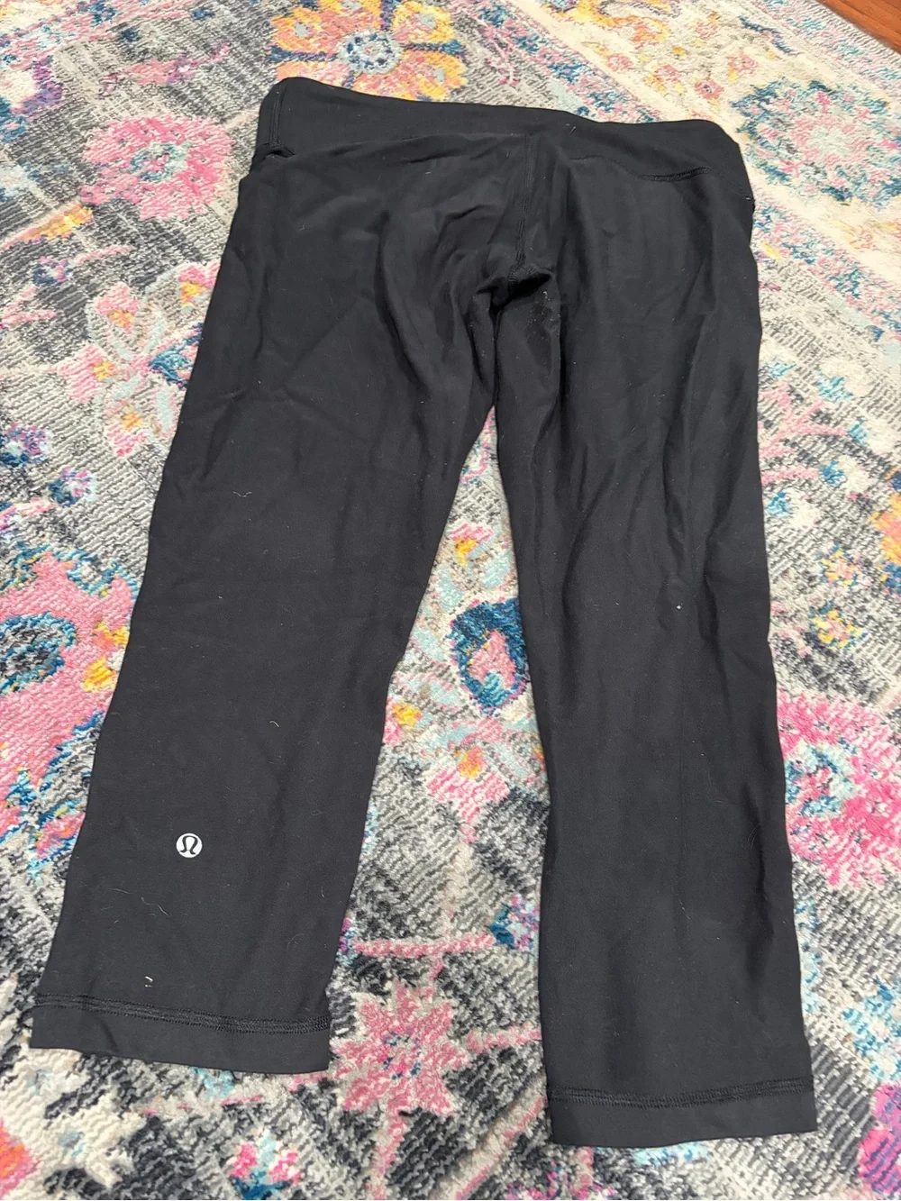 lululemon athletica Black reversible Leggings BARN soulcycle Hamptons size 10
